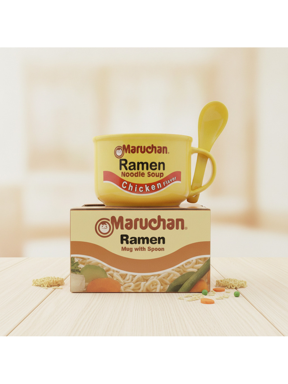 Maruchan Ramen Noodle Soup Chicken Flavor Mug with Spoon